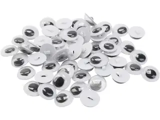 Rulleøjne, til påsyning, str. 10 mm, 50 par, 100stk./ 1 ps.