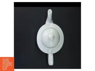 Hvid porcelæns tekande fra Bavaria (str. 17x23 cm)