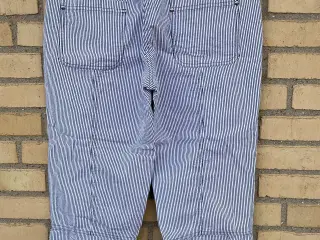 Capri buks, str. 38 Blå/hvid stribet