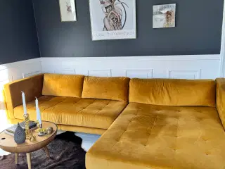 Smuk velour sofa