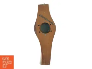 Vintage barometer i propelvinge i træ (str. 63 x 22 cm)