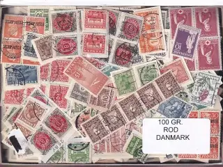 Danmark 100 g. Frimærke ROD. - Hjemkommet  15 - 11 - 2025
