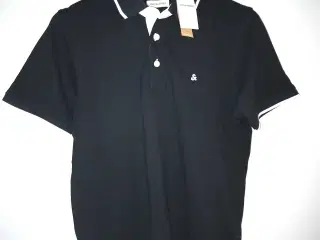 Ensfarvet polo-shirt i slim fit