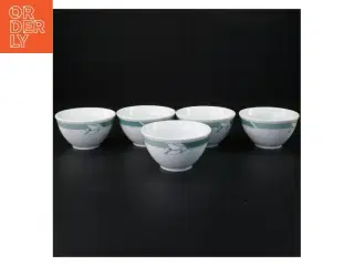 Sæt af hvide porcelænsskåle fra Raadvad (str. 10 x 6 cm)