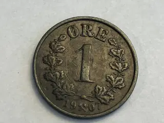 1 øre 1907 Norge