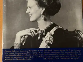 Mindeplatte Margrethe's tronbestigelse