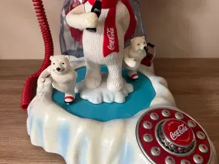 Mekanisk Coca Cola telefon med lys og musik 