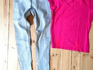 Helt nye jeggins med sattleback