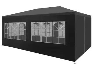 Festtelt 3 x 6 m antracitgrå