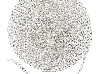 Kæde, B: 2 mm, forsølvet, 2m/ 1 stk.