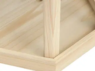 Stående fuglefoderhus 33x110 cm massivt fyrretræ