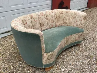 Sofa bananformet 1940 dansk retro / bytte / bud