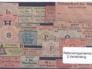 Rationeringsmærker - 2. Verdenskrig