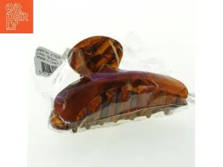 Brun hårbøjle med kamtænder (str. Længde. 10 cm)