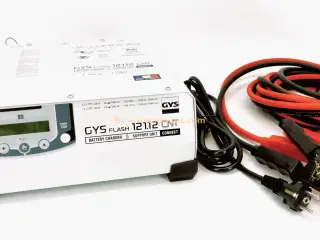 Lade apparat til Bilbatteri 12V - 120A! GYSFlash 121.12 CNT Horisontal Super Pro med 5 Meter lange kabler Super power.