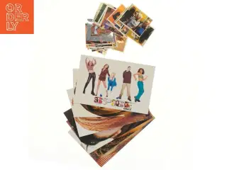 Sæt med postkort og samlekort, Spice Girls (str. 20,5x13,5 cm)