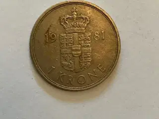 1 Krone 1981 Danmark
