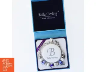 Armbånd med charm perler fra Bella Perlina (str. onesize/23 cm)