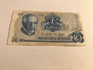 10 Kroner Norge 1979