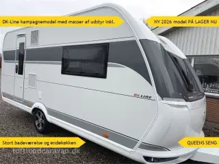 2026 - Hobby De Luxe 460 SFf NU PÅ LAGER, NY 2026 DK-LINE. m/QUEENS SENG og masser af udstyr inkl. i prisen.
