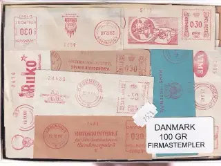 Danmark Firmastempelafklip 100 gram.