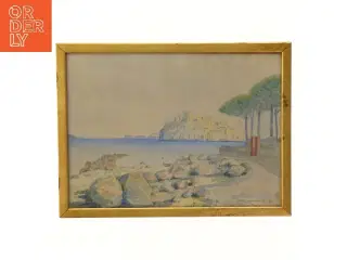 Maleri Landskab (str. 37x28 cm)