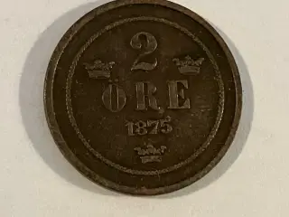 2 Øre 1875 Sverige