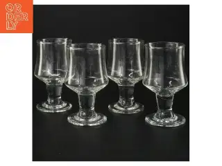 Sæt med 4 glas (str. 4 stk Ø 6 cm højde 11,5 cm)