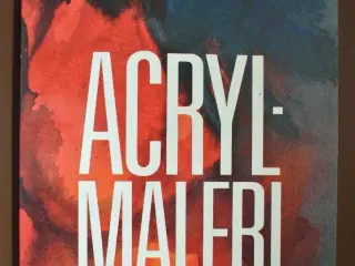 acrylmaleri, af birger møller, emne: hobby og spor