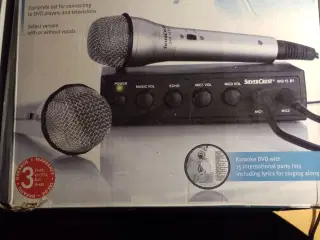 Karaoke set med 2 metal microphone