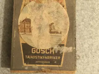 Tændstik æske Kong Christian x