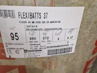 Rockwool 95mm Flexibatt 37 - 7 Pakker