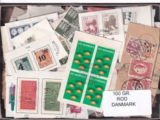 Danmark 100 g. ROD. - Hjemkommet  12 - 3 - 2024