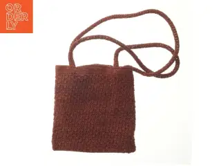 Brun strikket taske fra Noa Noa (str. 30x29 cm)