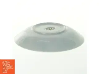 Porcelæns tallerken med jordbærmotiv (str. 15x2,5 cm)