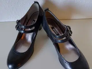 Ecco pumps sort læder