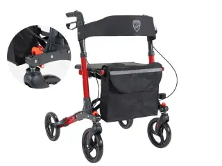Lindebjerg Rollator - Smart klik - HF-150 - Metal Rød