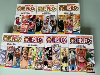 One Piece Vol. 1-21. (3-i-1 bøger)