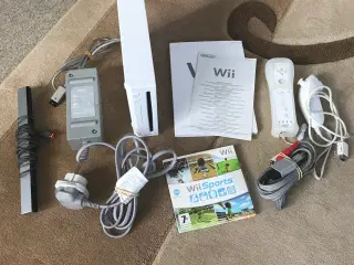 Wii med controller og nunchuck
