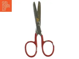 Saks med røde håndtag (str. 10,5x5 cm)