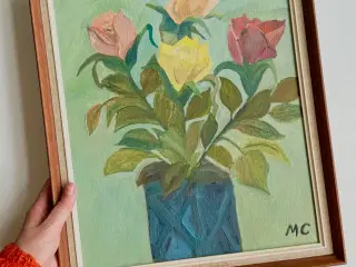 Maleri m blomster
