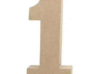 Tal, 1, H: 20,5 cm, B: 9,5 cm, tykkelse 2,5 cm, 1 stk.