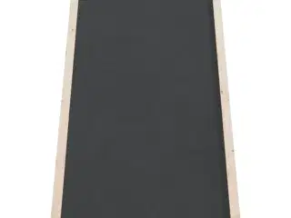 Hunderampe 100x40 cm massivt fyrretræ grå