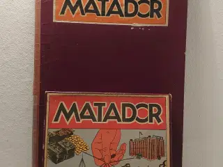 Komplet matadorspil fra før 1948 med metalbiler.
