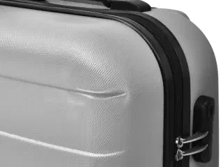 Hardcase trolleysæt 45,5/55/66 cm sølvfarvet