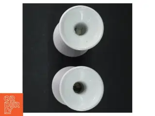 Porcelæns stager fra Bror Rasmussen (str. H. 16 cm)