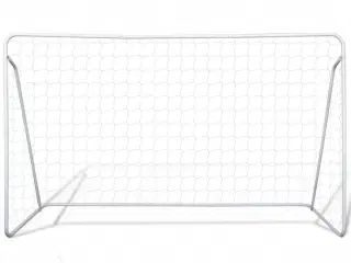 Fodboldmål med net i stål 240 x 90 x 150 cm høj kvalitet
