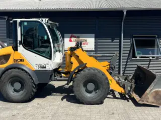 Liebherr l506 4,3tons læsser med skovl og gafler