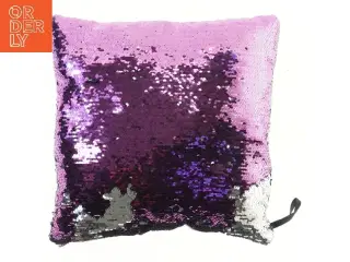 Pudebetræk med pailletter (str. 35x36 cm)