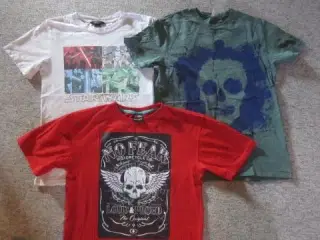 Str. 11-12 år, 3 flotte t-shirts